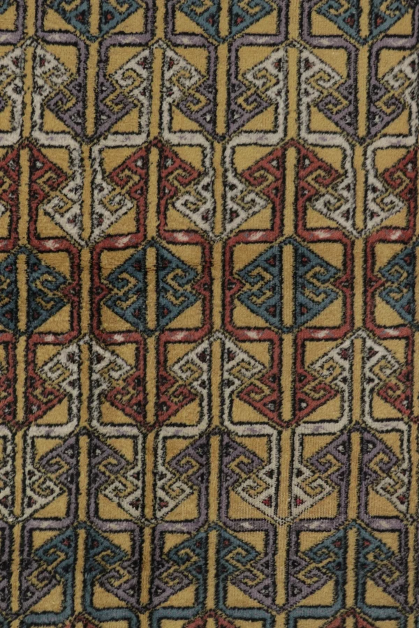 Vintage Turkish Geometric Rug