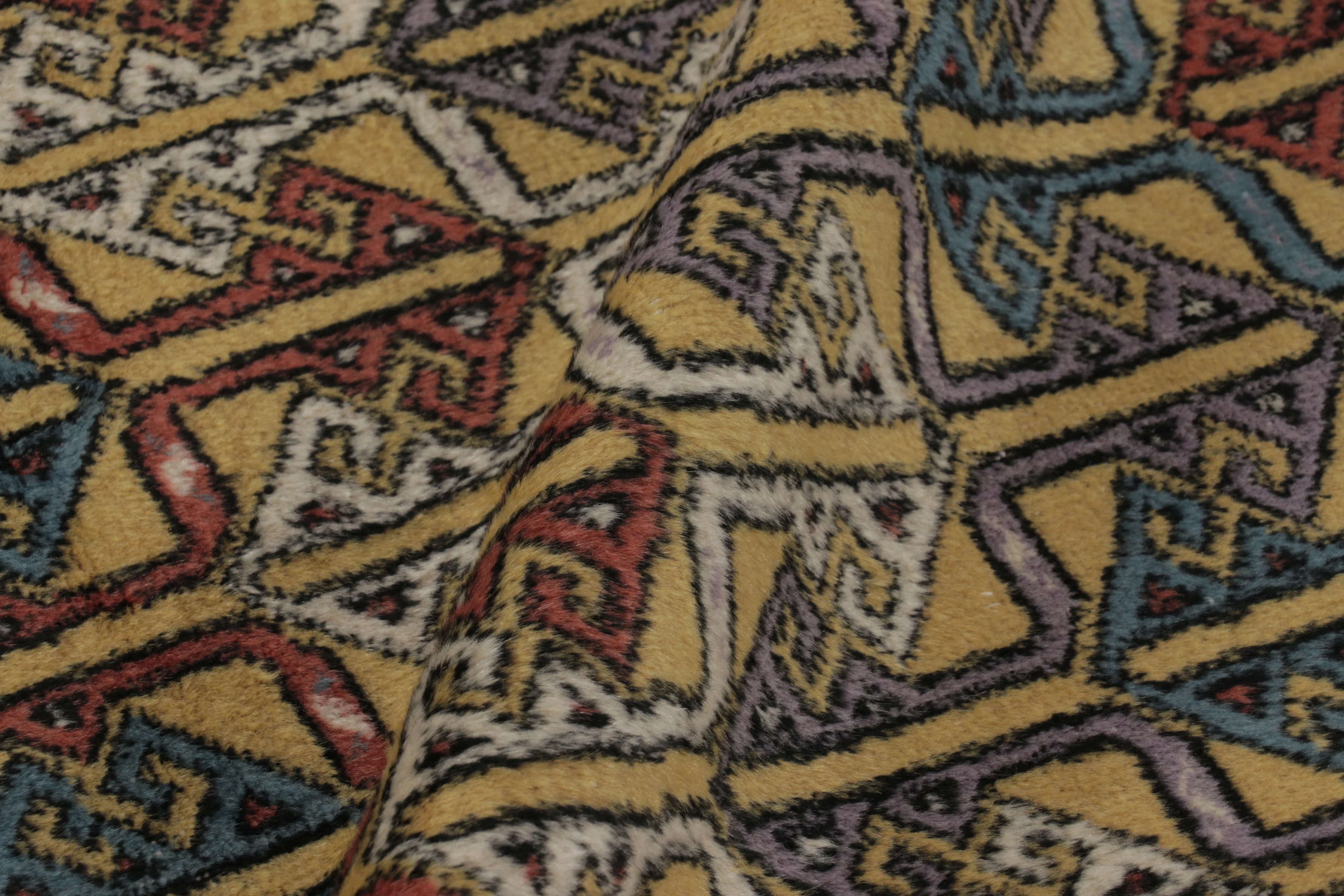Vintage Turkish Geometric Rug