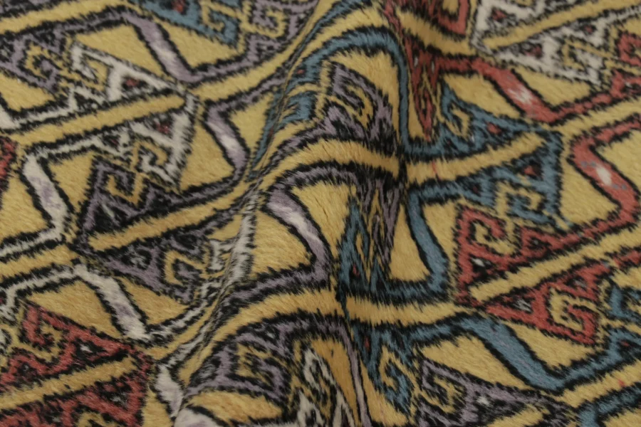 Vintage Turkish Geometric Rug