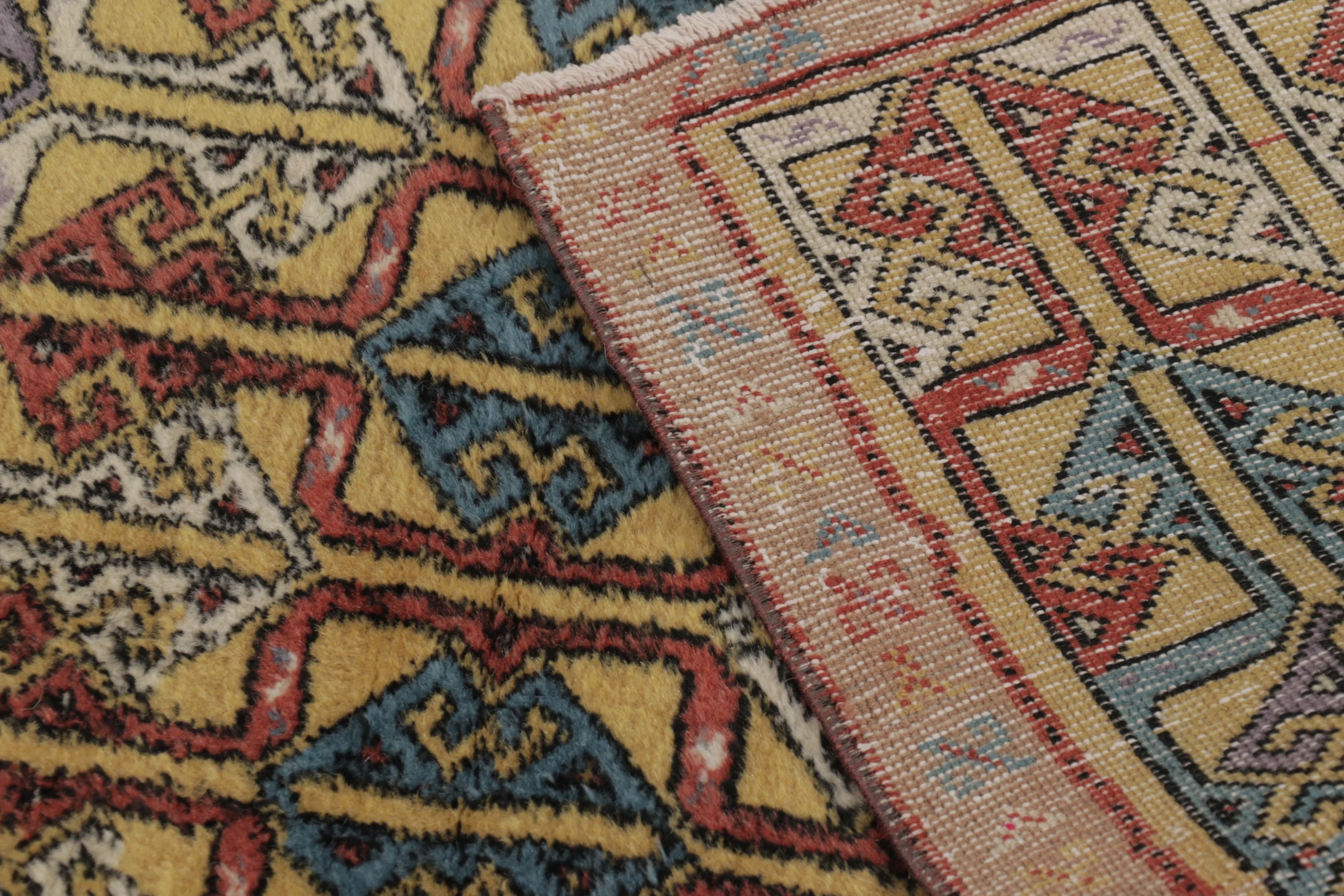 Vintage Turkish Geometric Rug