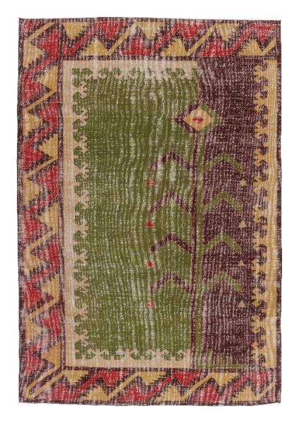 Vintage Turkish Distressed Rug