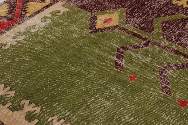 Vintage Turkish Distressed Rug