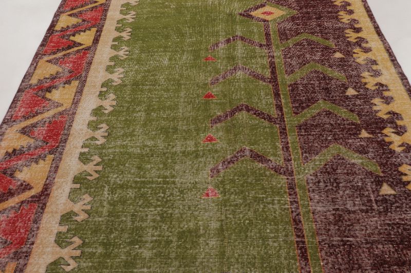 Vintage Turkish Distressed Rug