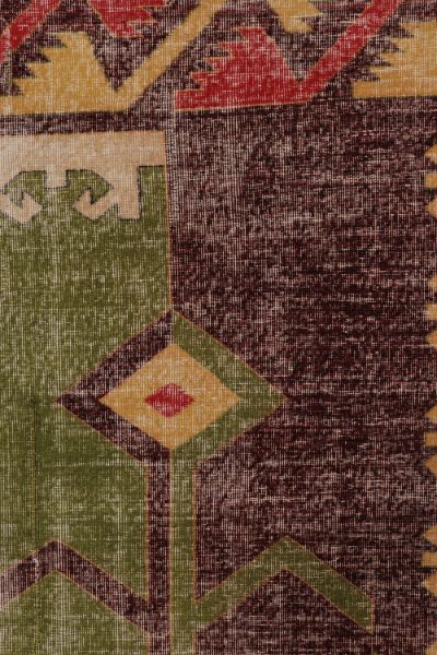 Vintage Turkish Distressed Rug