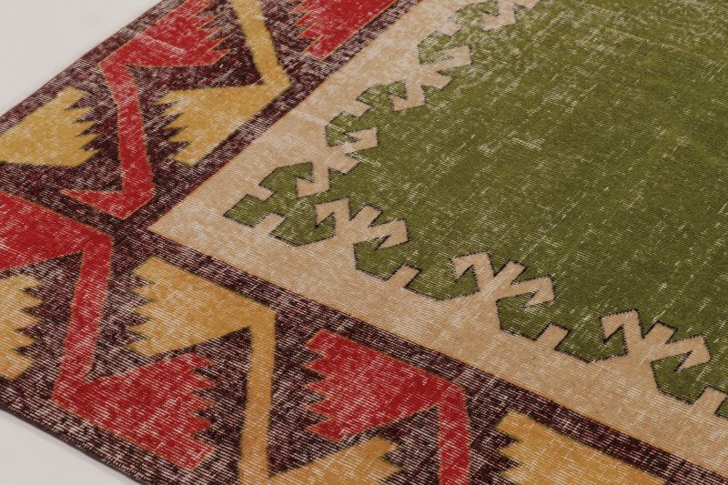 Vintage Turkish Distressed Rug