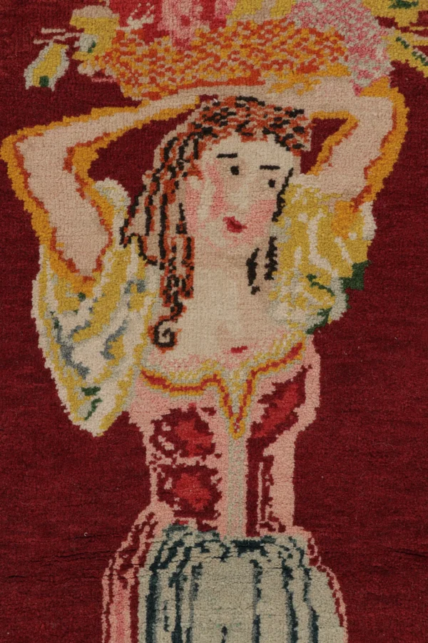 Vintage Turkish Bessarabian Pictorial Rug