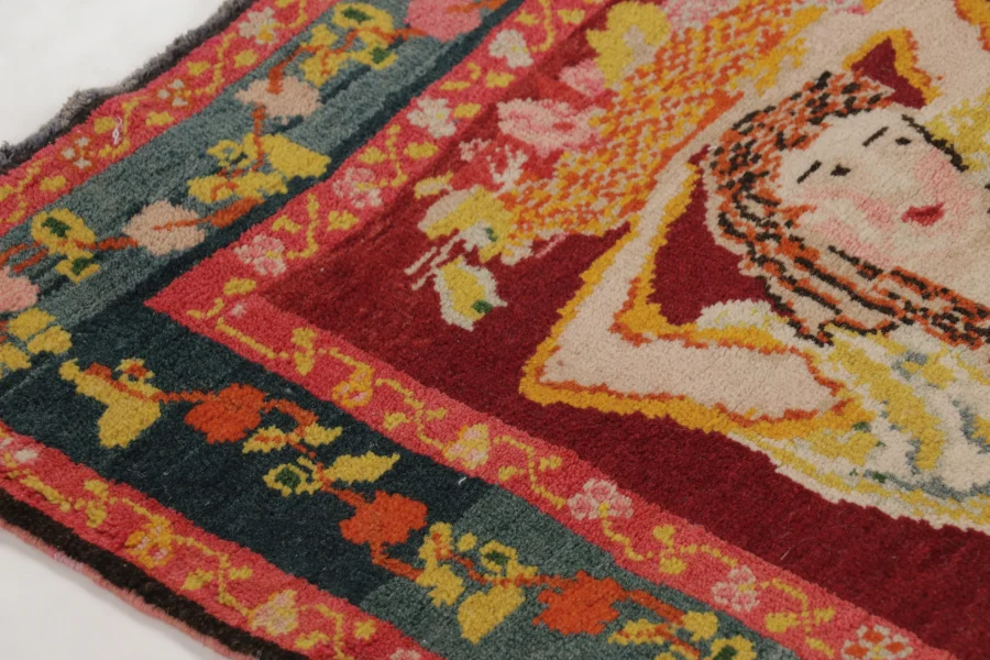 Vintage Turkish Bessarabian Pictorial Rug