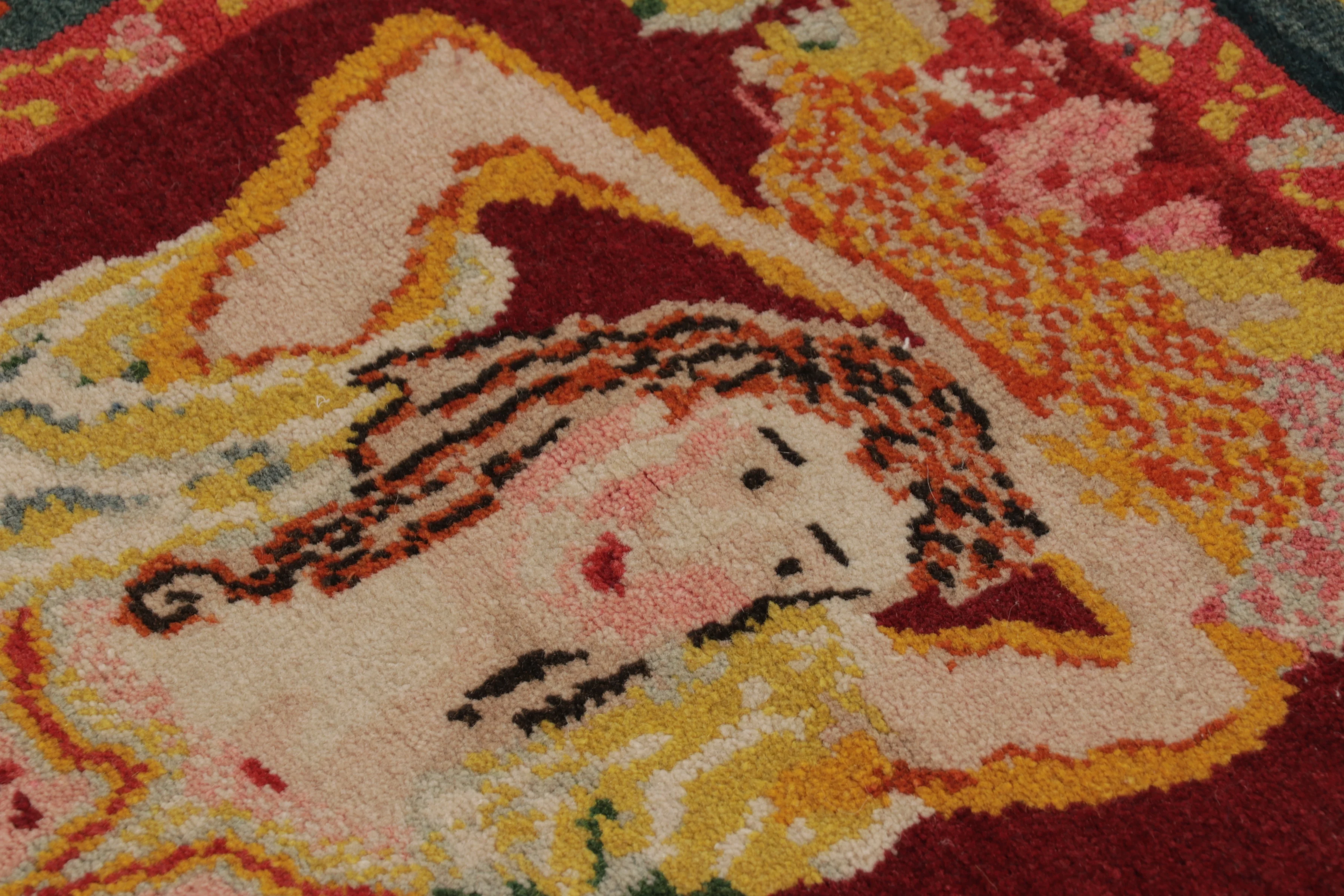 Vintage Turkish Bessarabian Pictorial Rug
