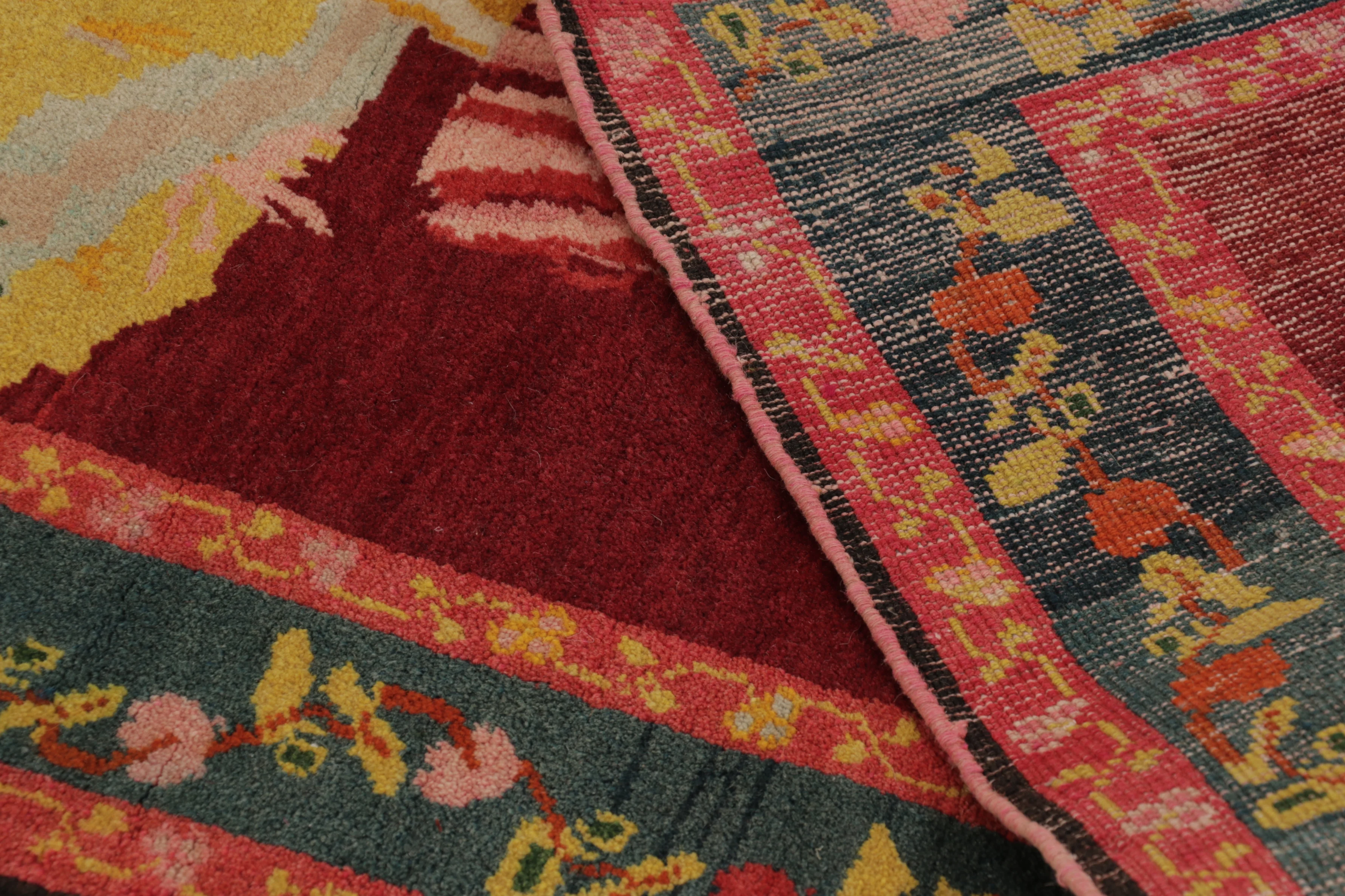 Vintage Turkish Bessarabian Pictorial Rug