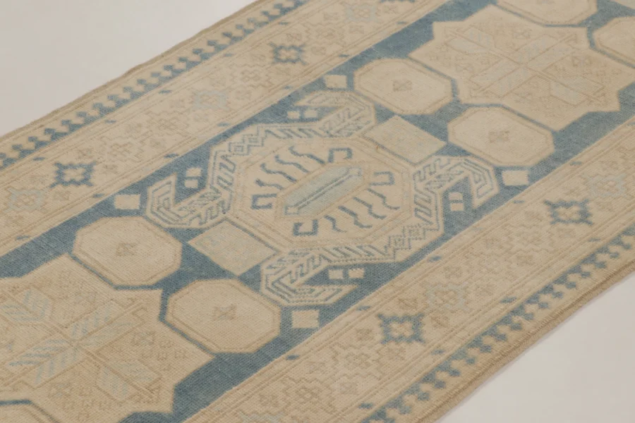 Vintage Turkish Geometric Runner