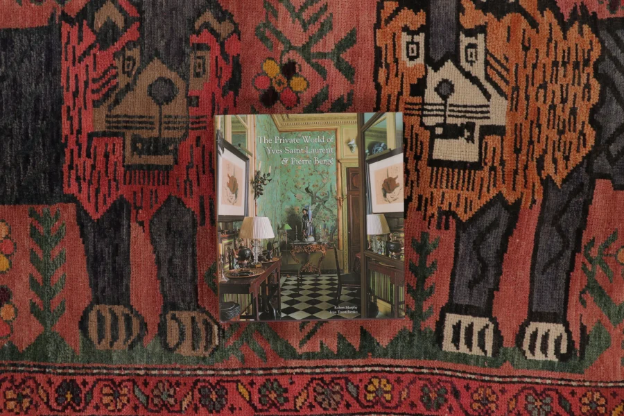 Vintage Turkish Animal Pictorial Rug