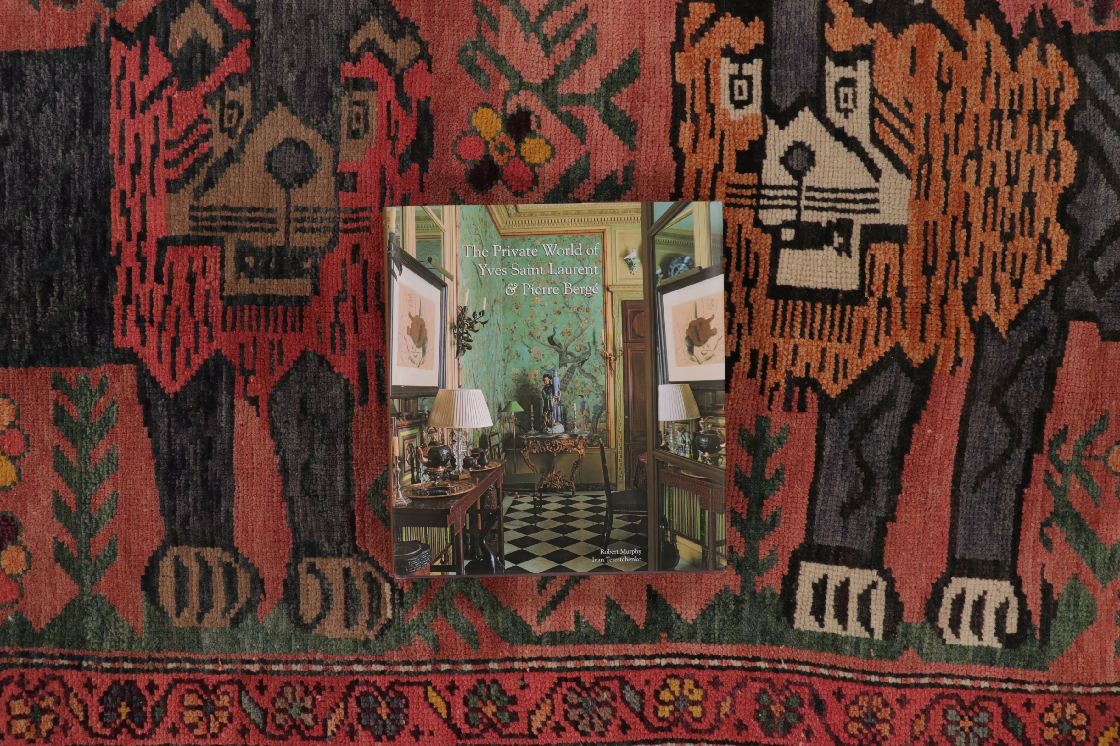 Vintage Turkish Animal Pictorial Rug