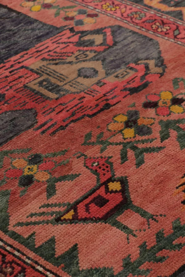 Vintage Turkish Animal Pictorial Rug