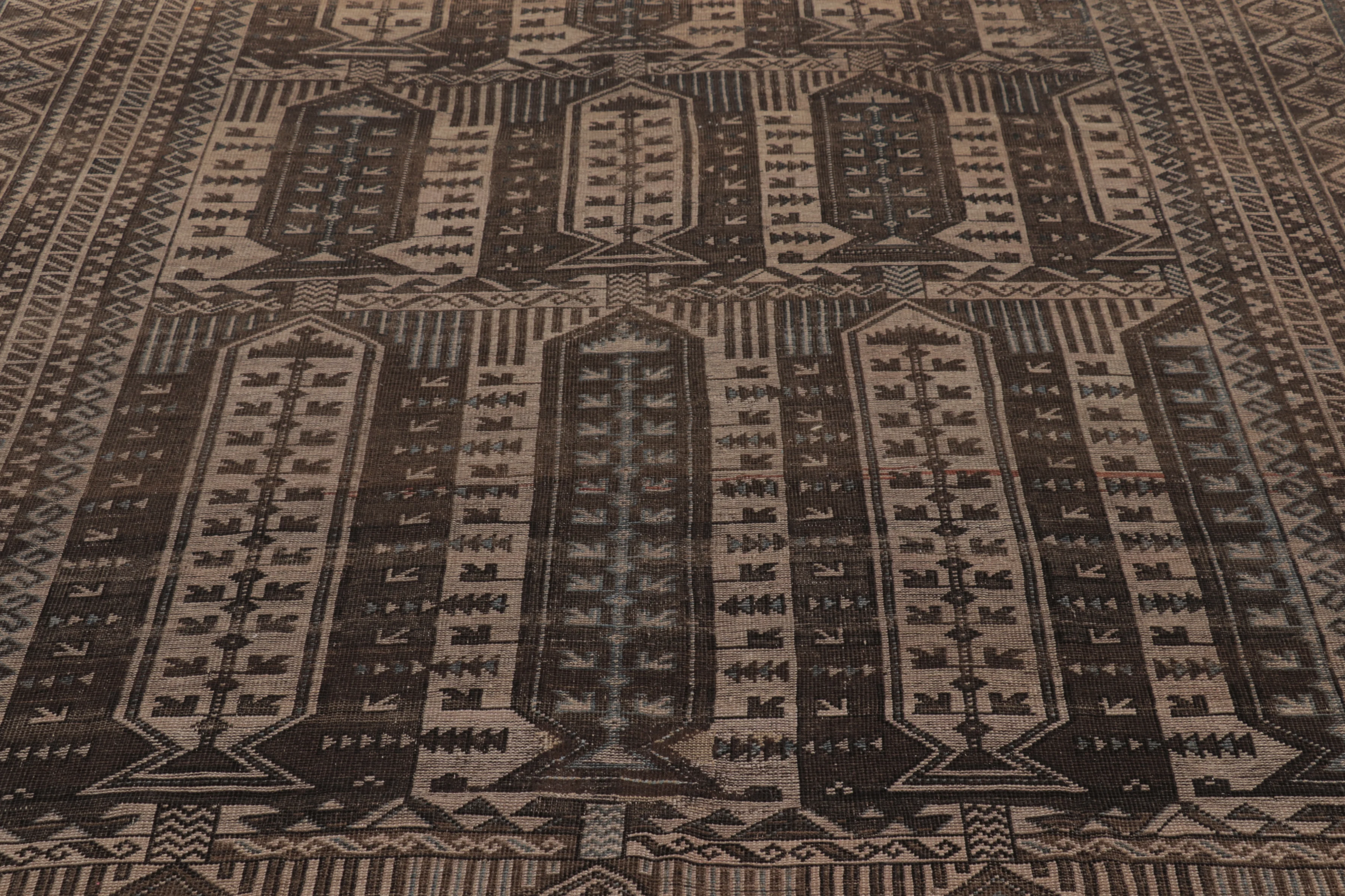 Vintage Turkish Geometric Rug