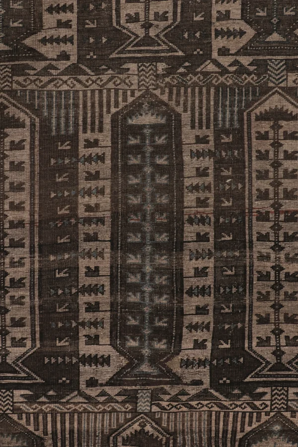 Vintage Turkish Geometric Rug