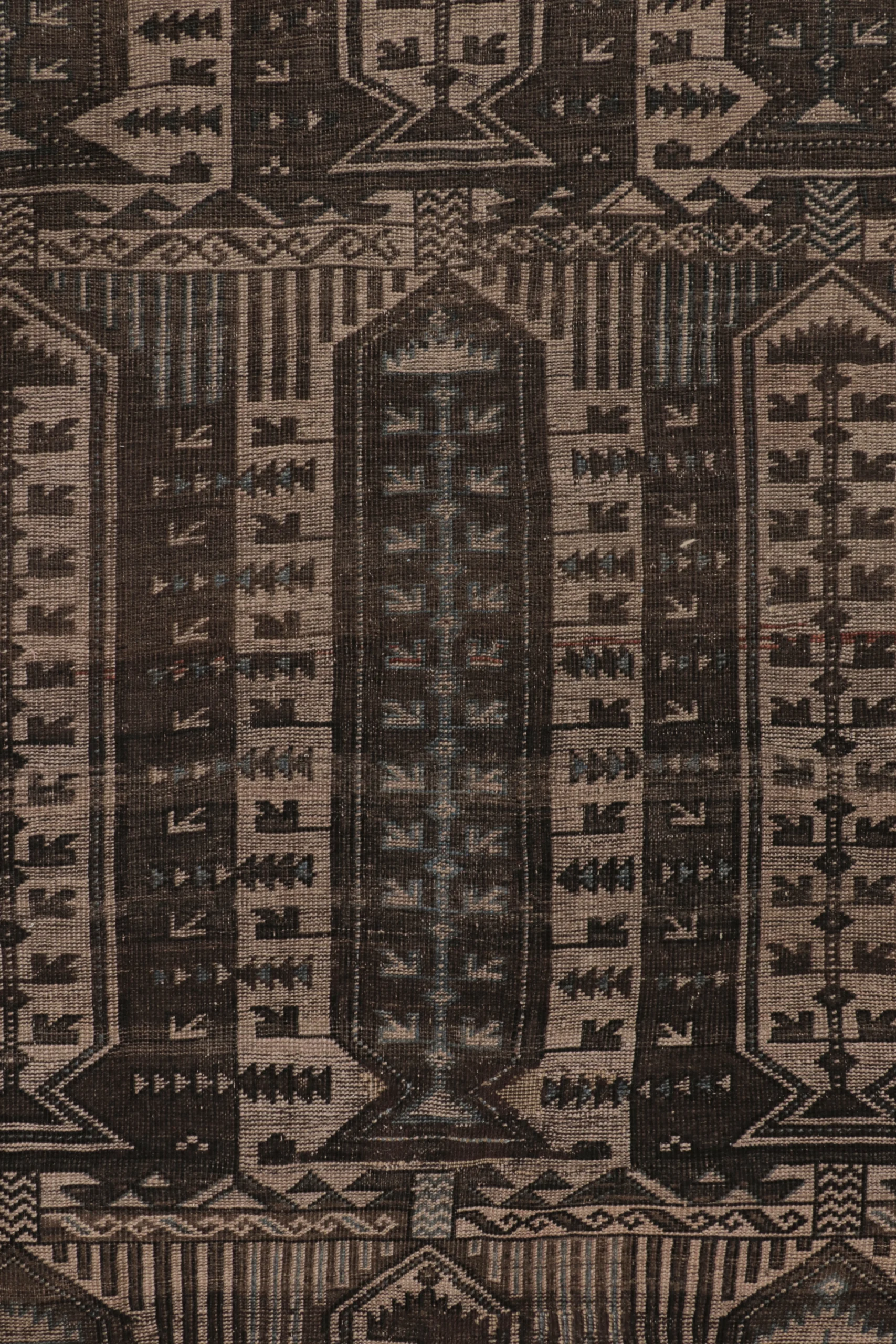 Vintage Turkish Geometric Rug
