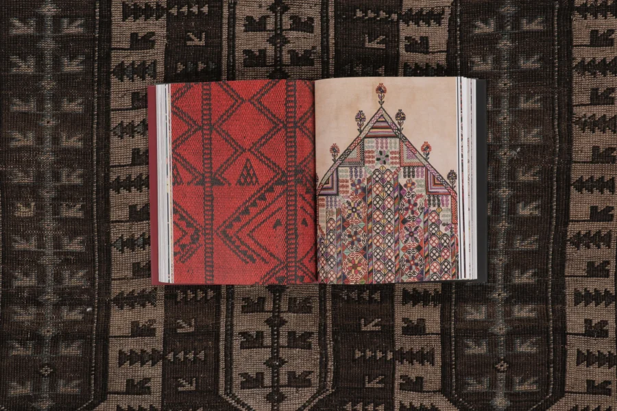 Vintage Turkish Geometric Rug