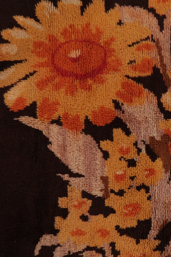 Vintage Turkish Floral Rug