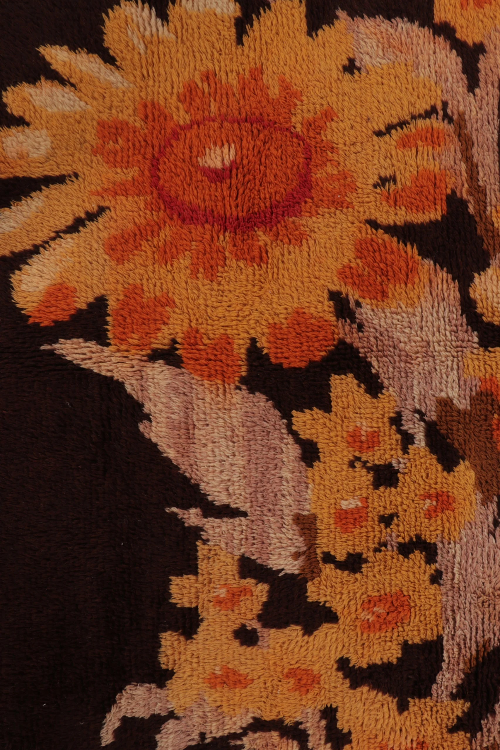 Vintage Turkish Floral Rug