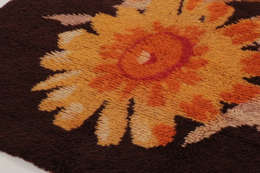 Vintage Turkish Floral Rug