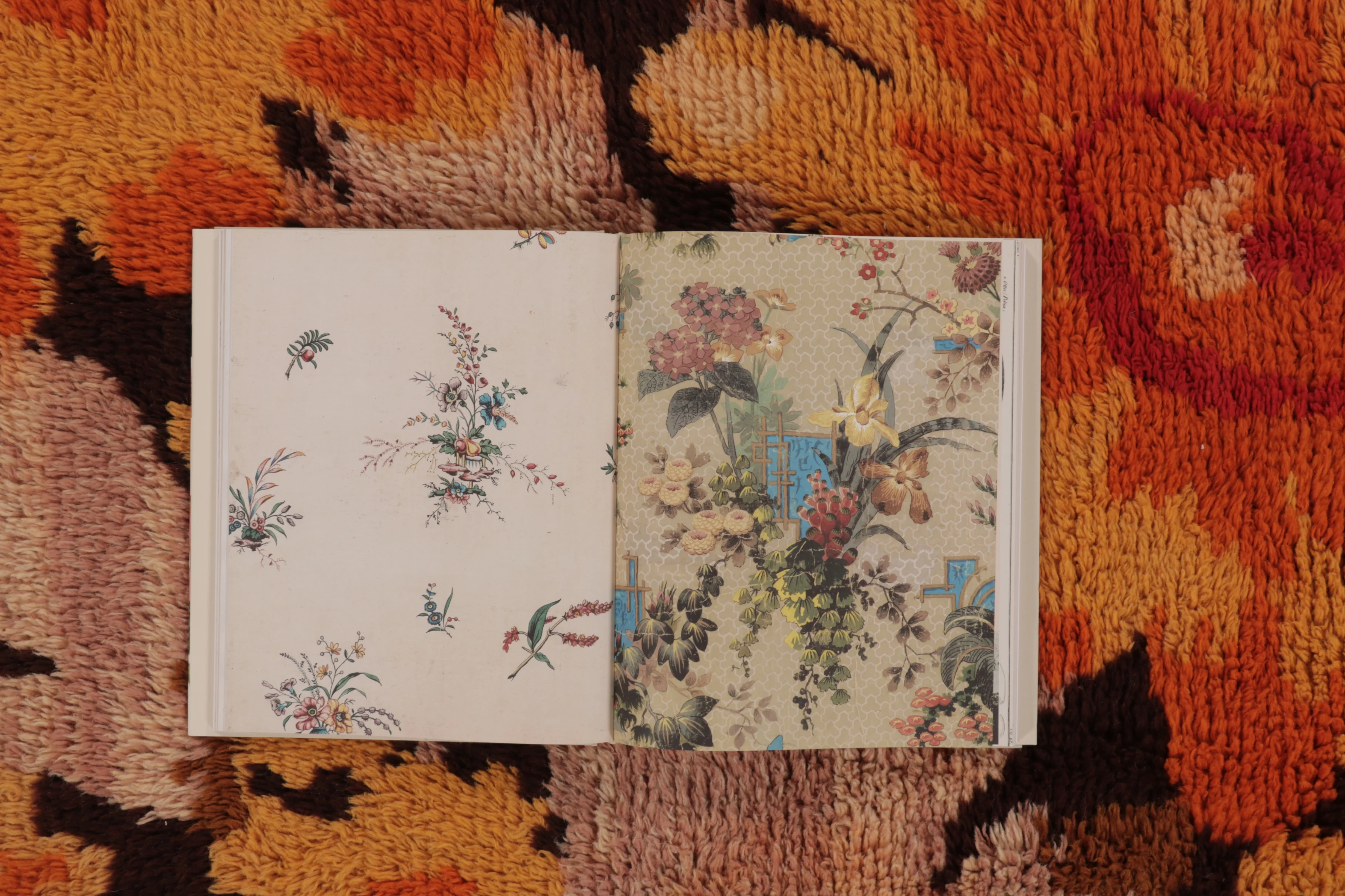 Vintage Turkish Floral Rug