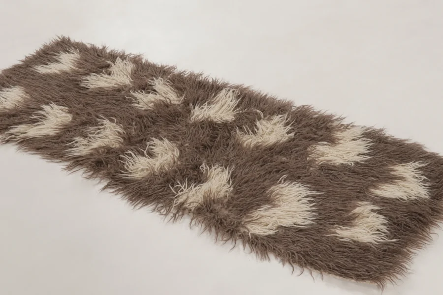 Vintage Turkish Tulu Shag Runner
