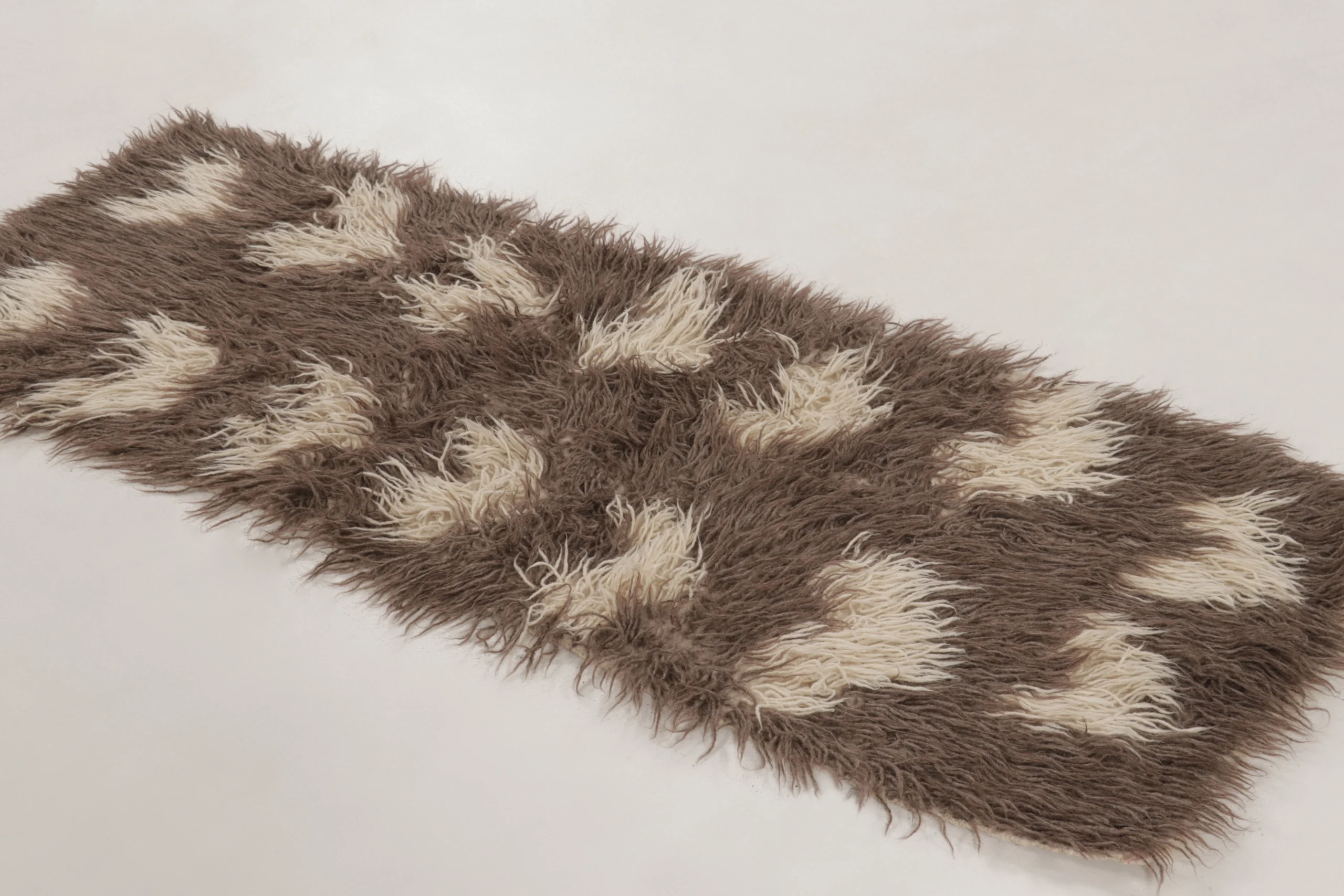 Vintage Turkish Tulu Shag Runner