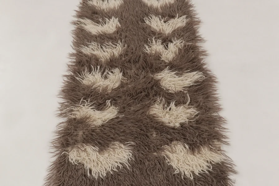 Vintage Turkish Tulu Shag Runner