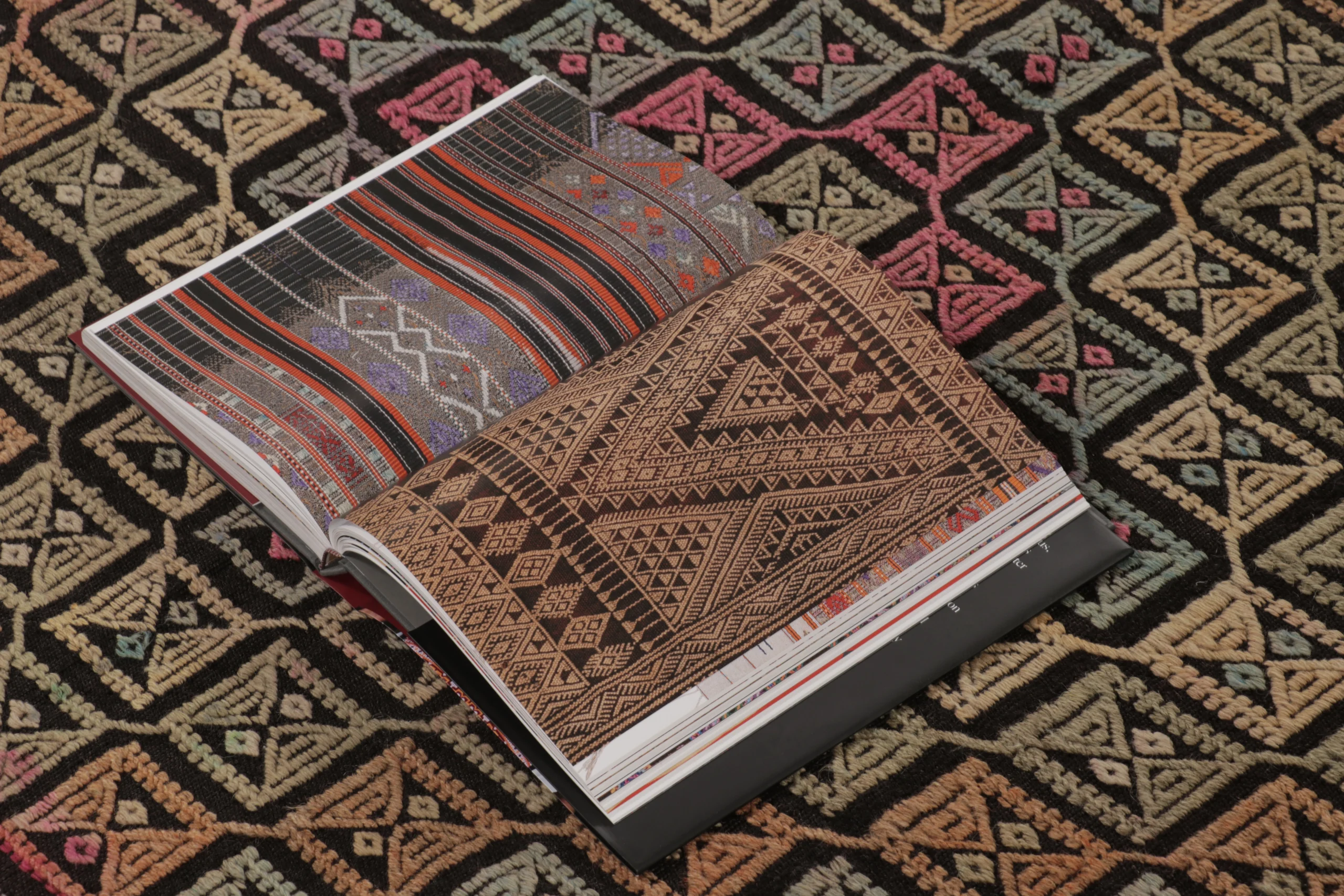 Vintage Turkish Geometric Kilim