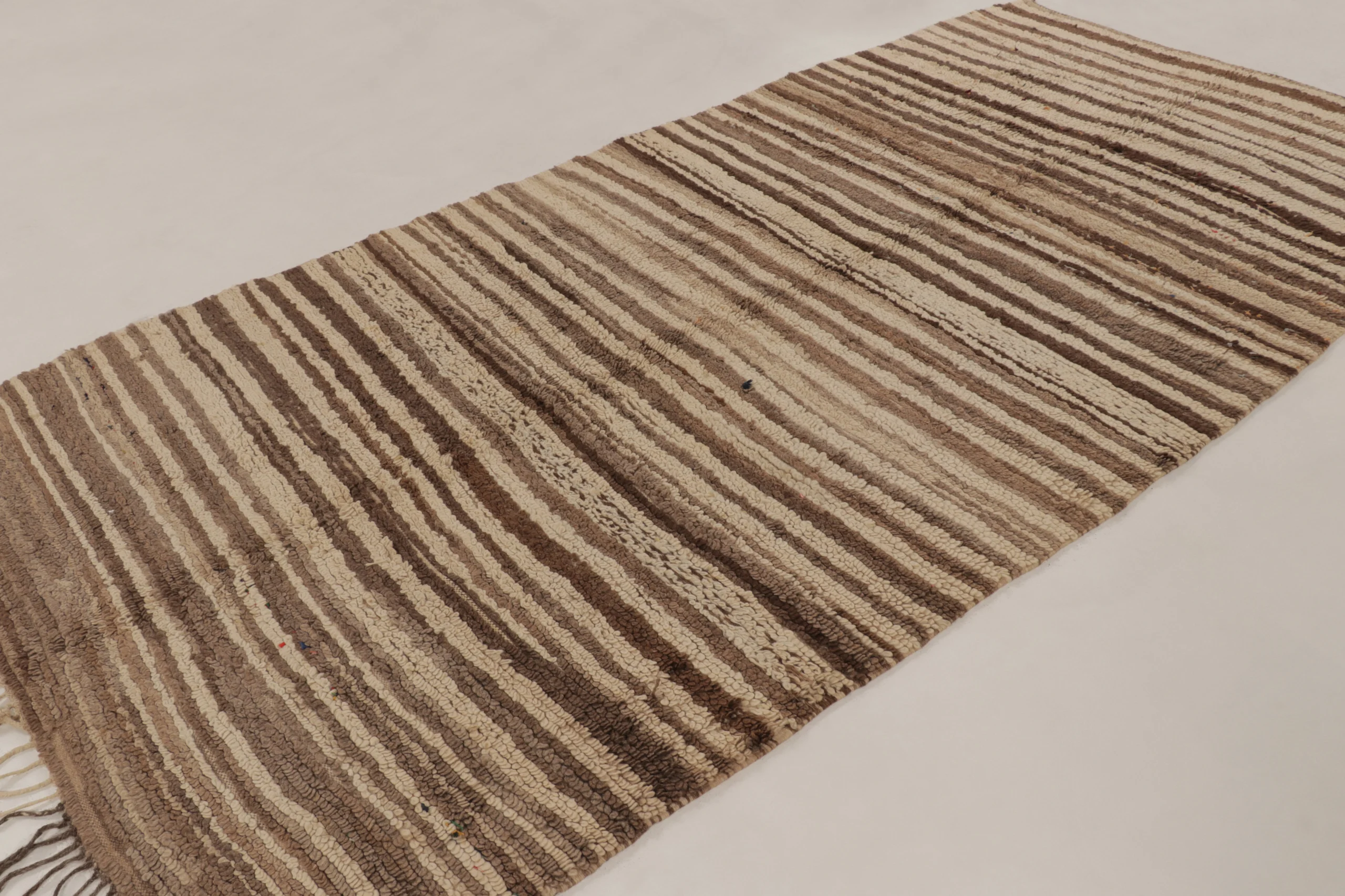 Vintage Moroccan Striped Rug