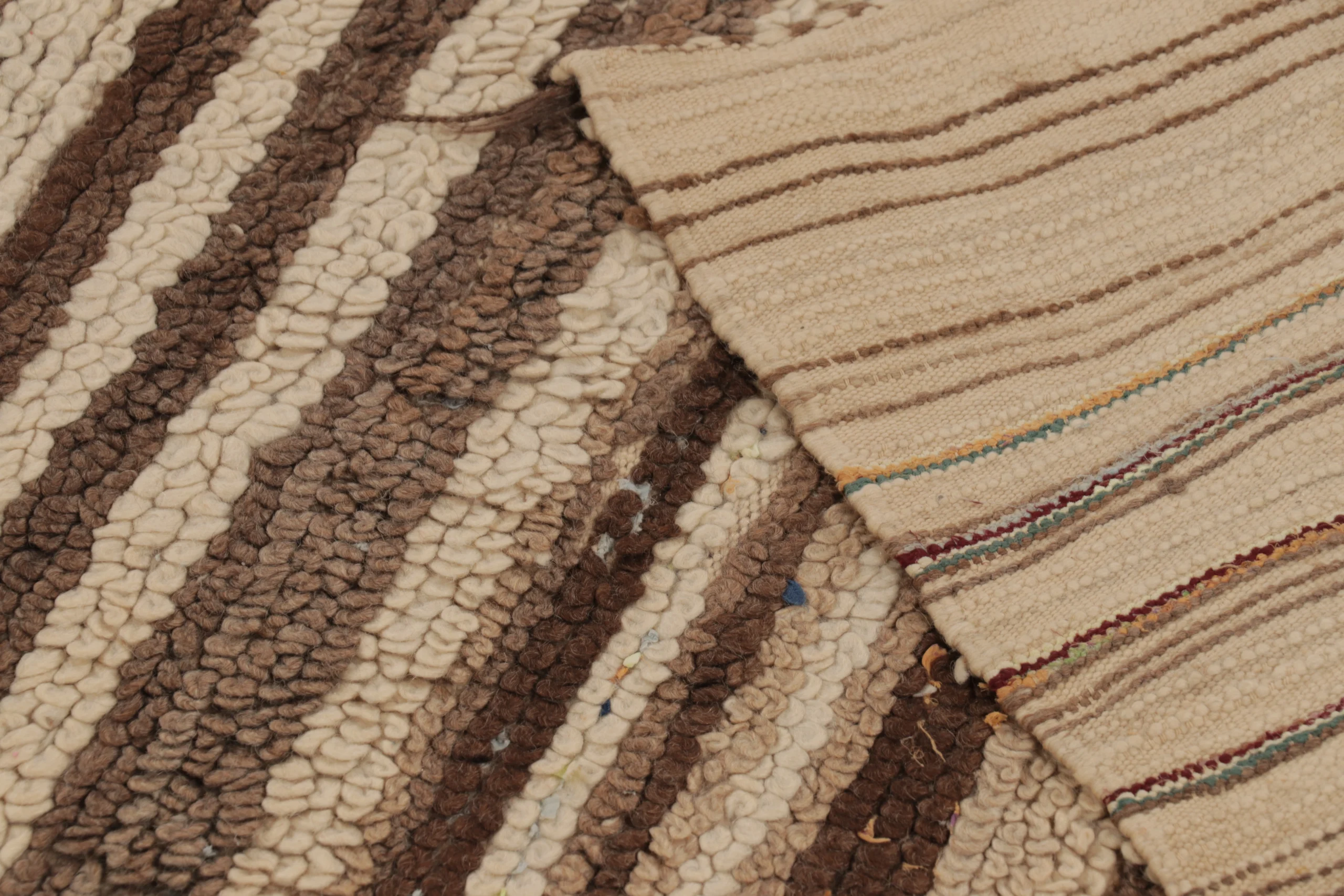 Vintage Moroccan Striped Rug