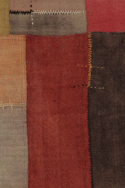 Vintage Turkish Geometric Patchwork Rug