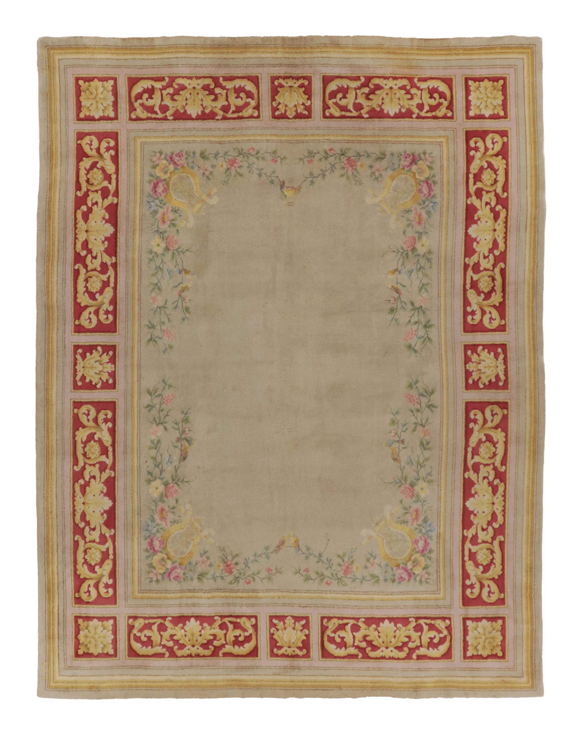 Oversized Antique French Savonnerie Rug