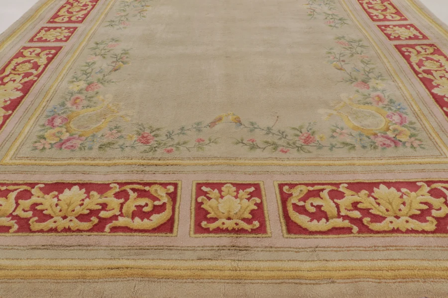 Oversized Antique French Savonnerie Rug