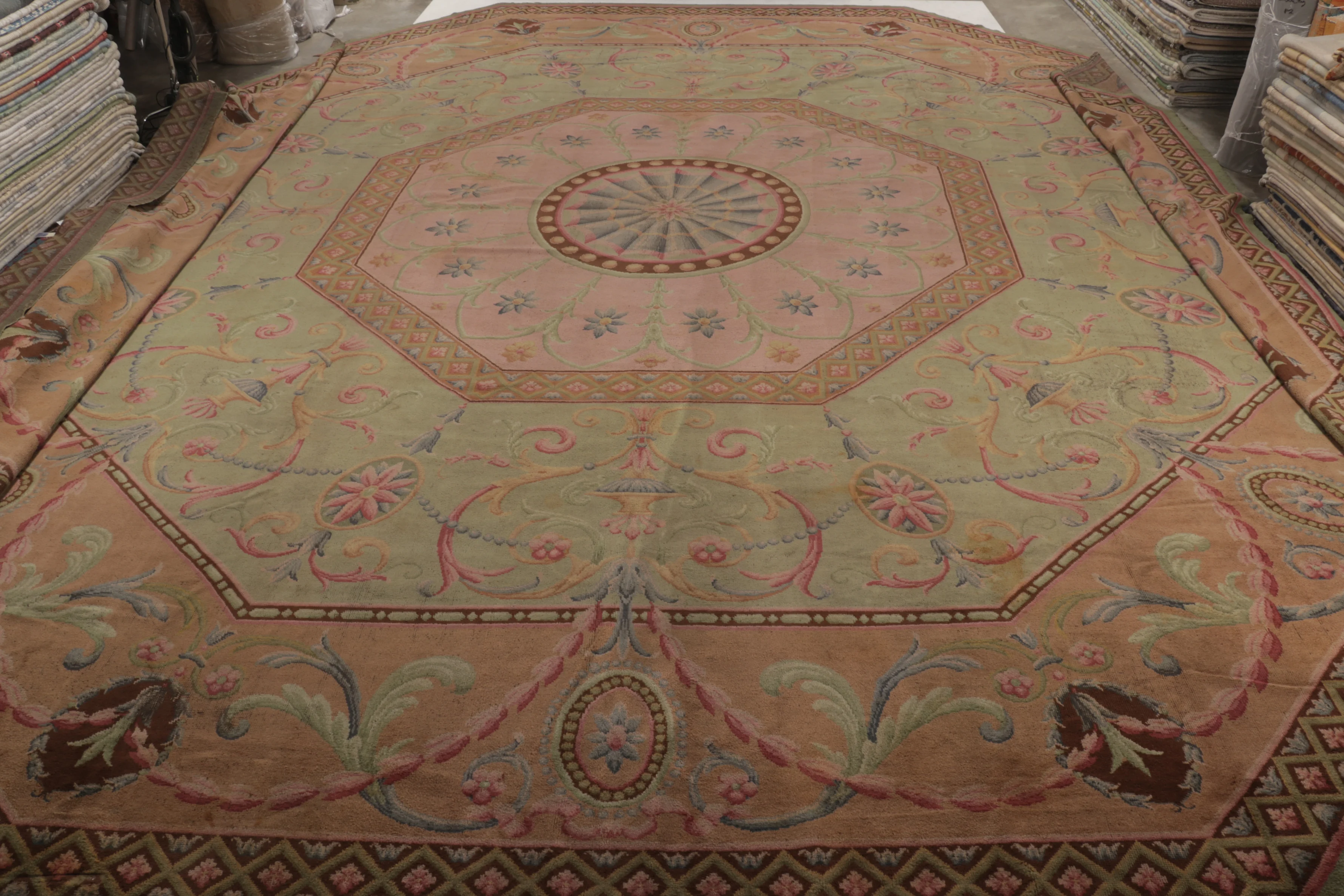 Oversized Antique French Savonnerie Rug