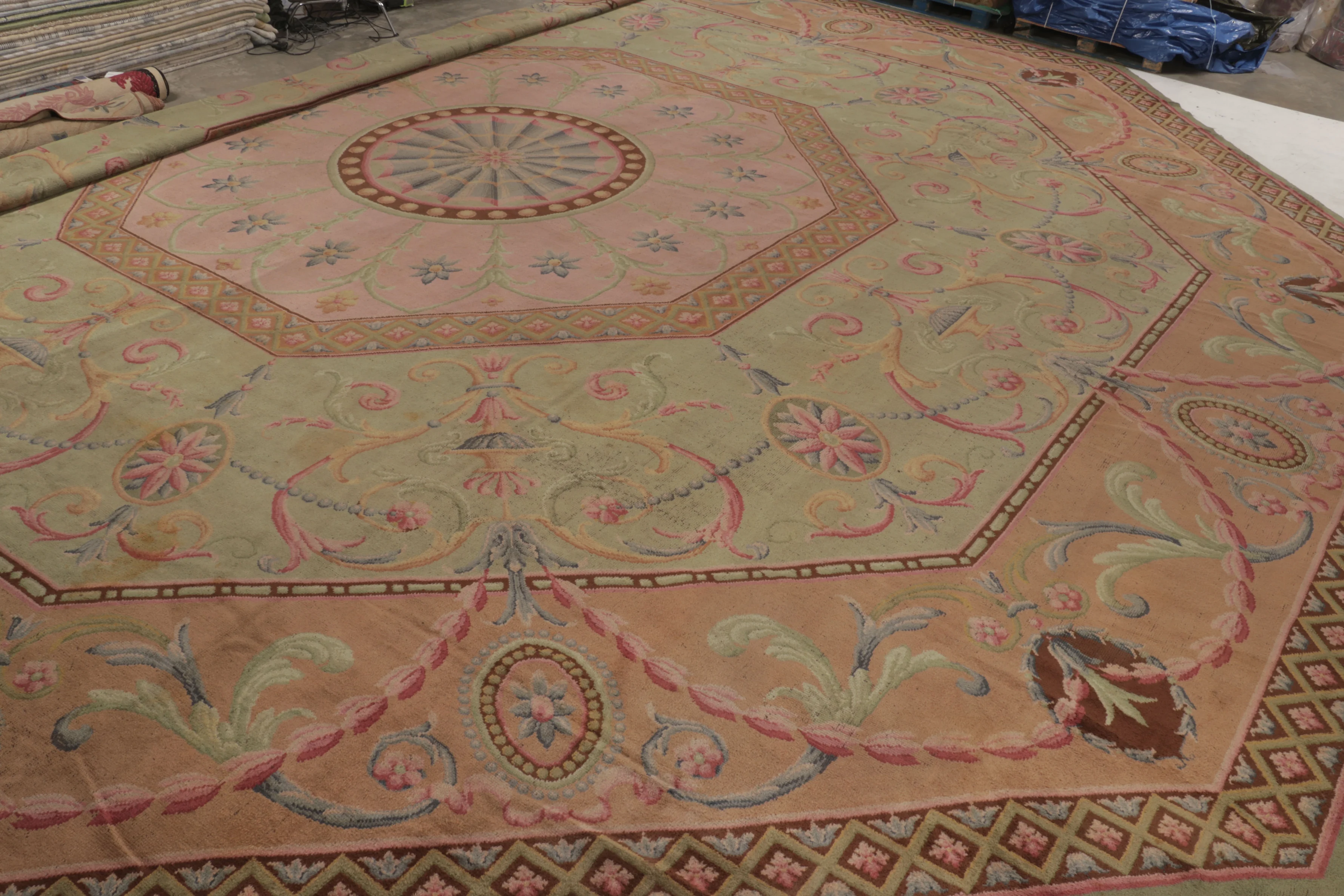 Oversized Antique French Savonnerie Rug