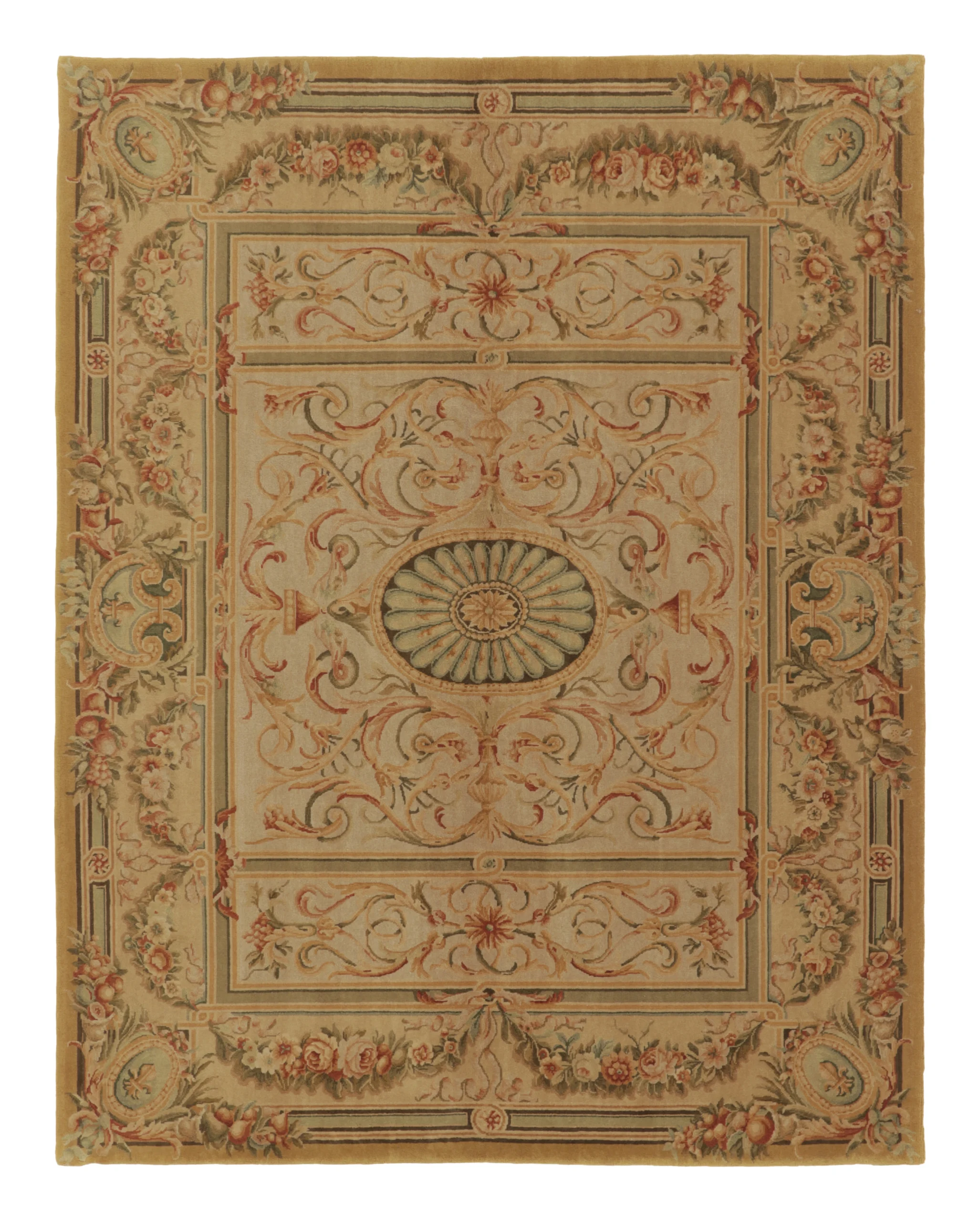 Antique French Aubusson Rug