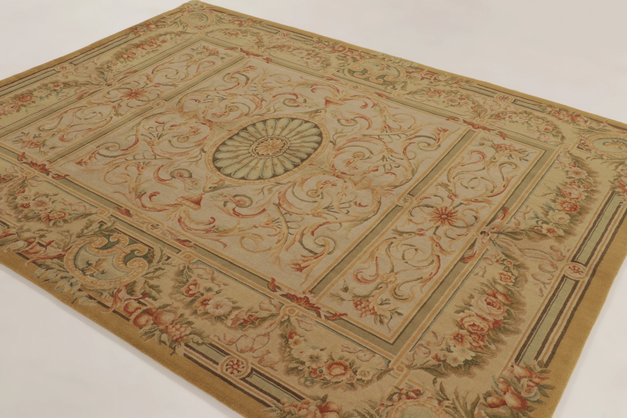 Antique French Aubusson Rug