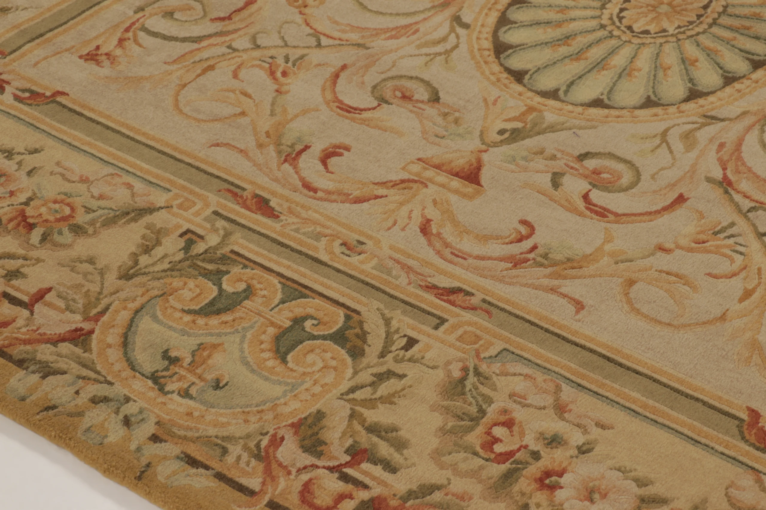 Antique French Aubusson Rug
