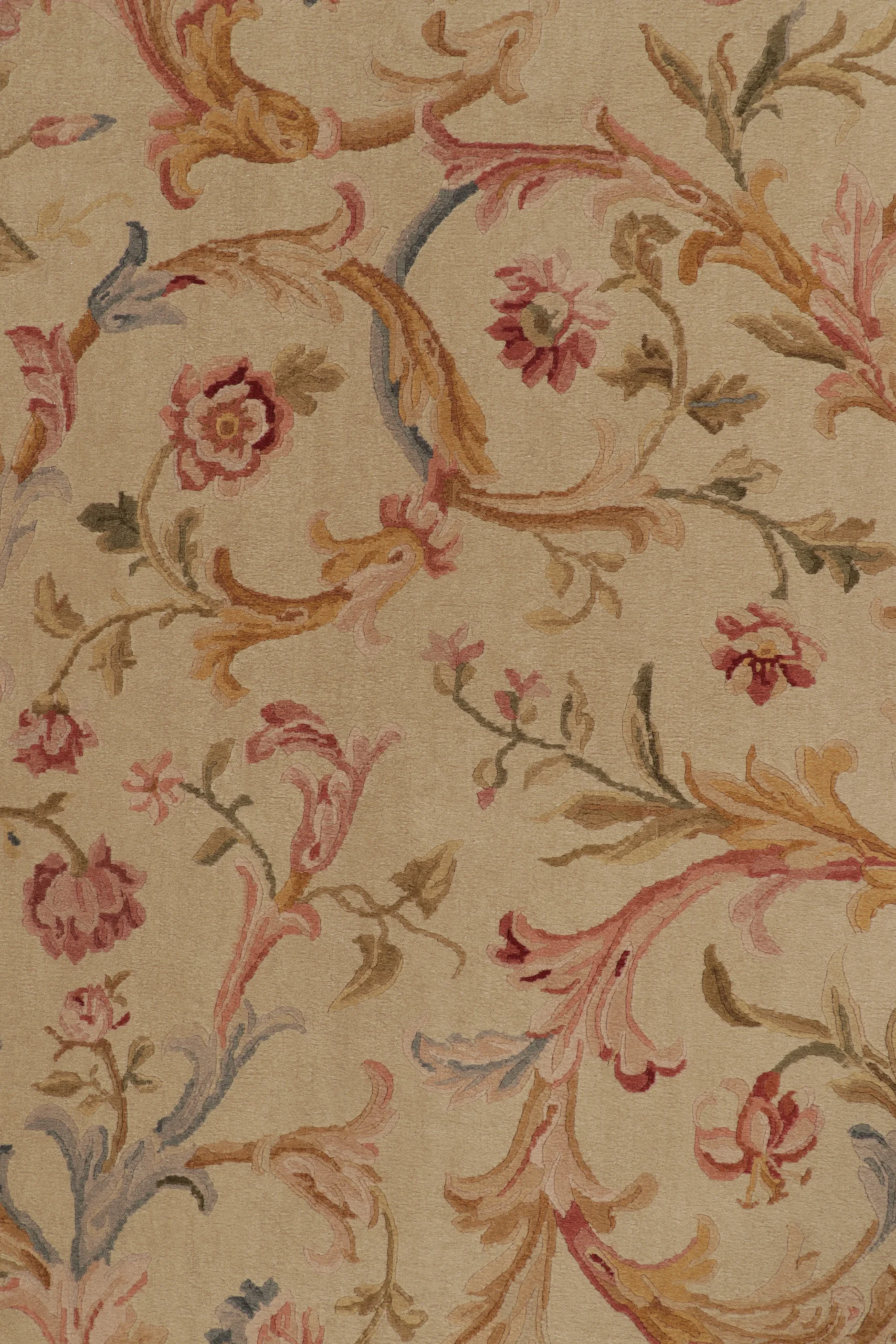 Antique French Aubusson Needlepoint Rug