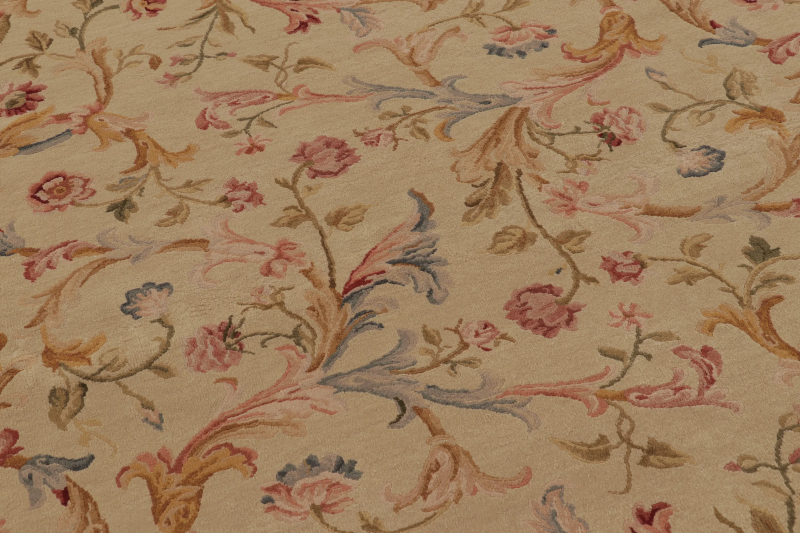 Antique French Aubusson Needlepoint Rug