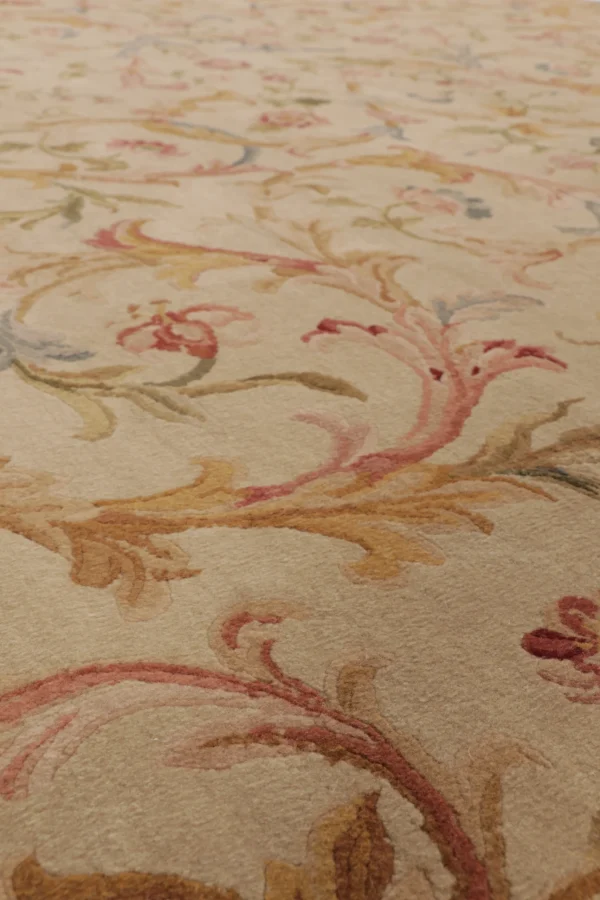 Antique French Aubusson Needlepoint Rug