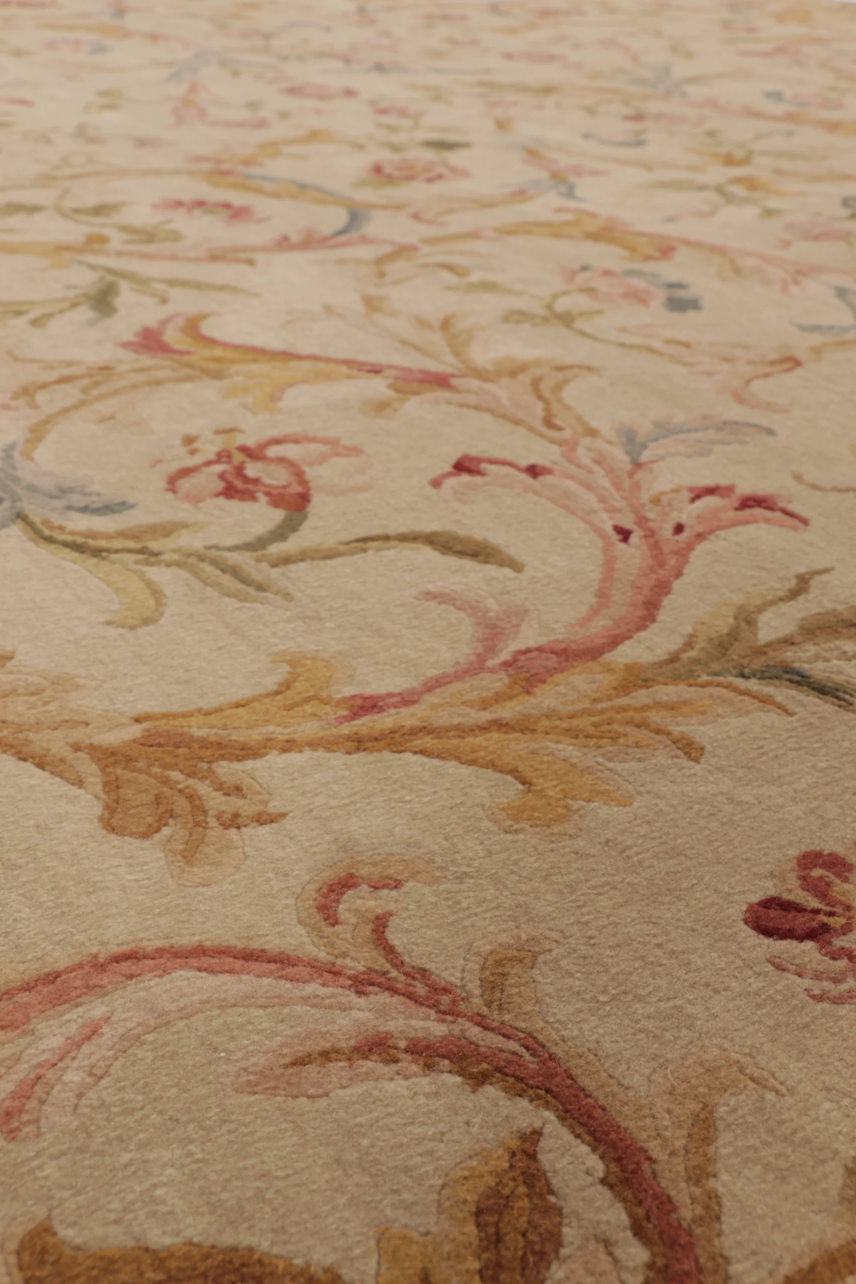 Antique French Aubusson Needlepoint Rug