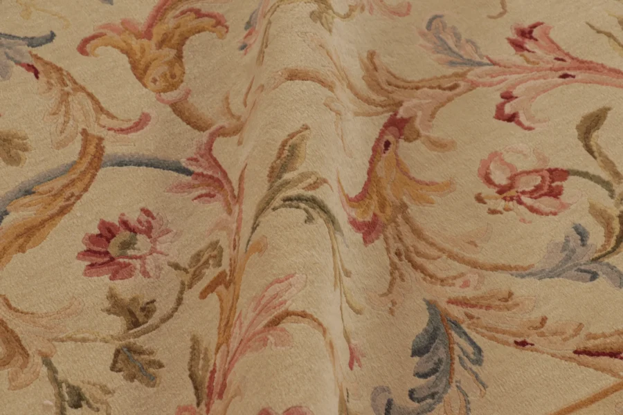 Antique French Aubusson Needlepoint Rug