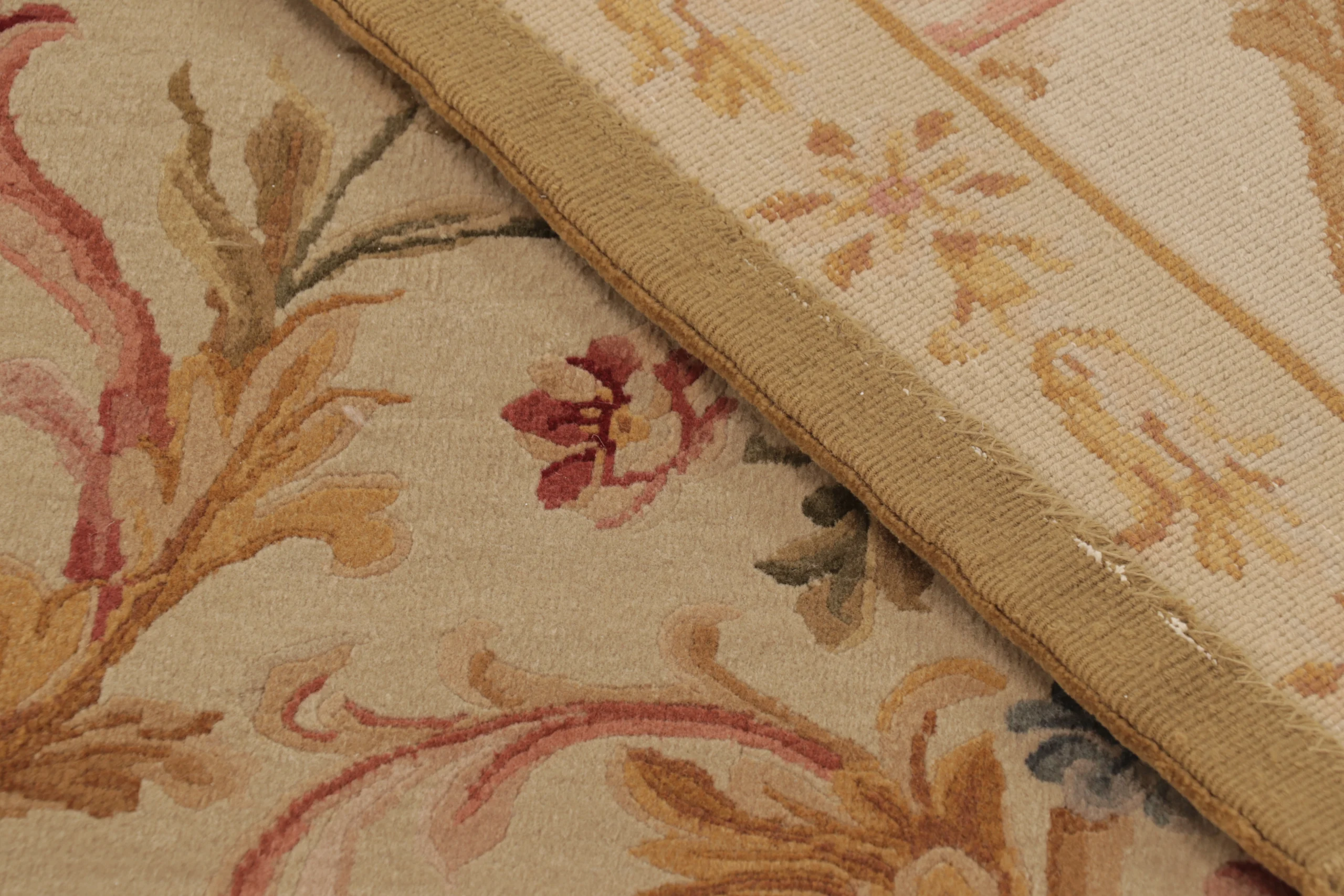Antique French Aubusson Needlepoint Rug