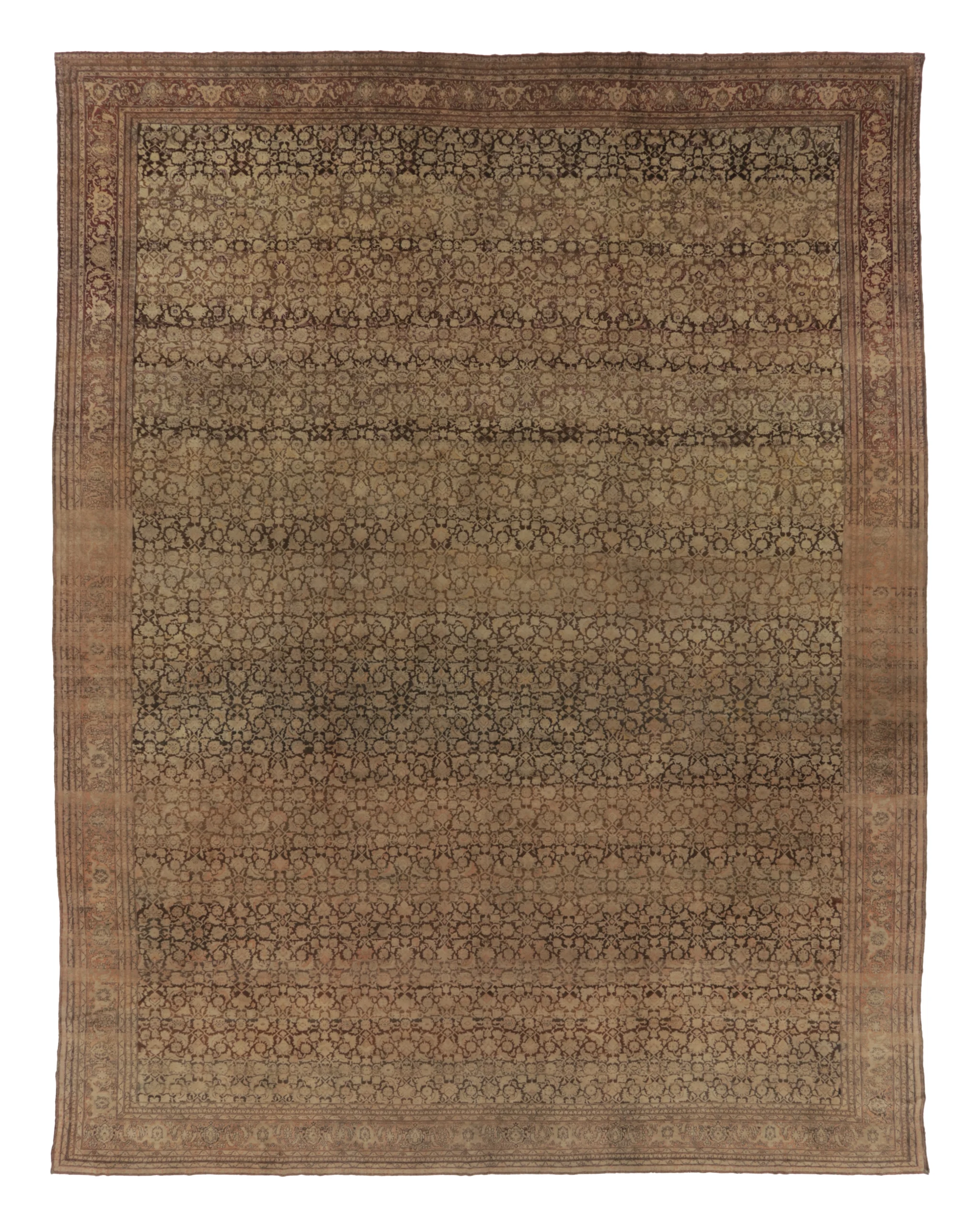 Oversized Antique Agra Rug