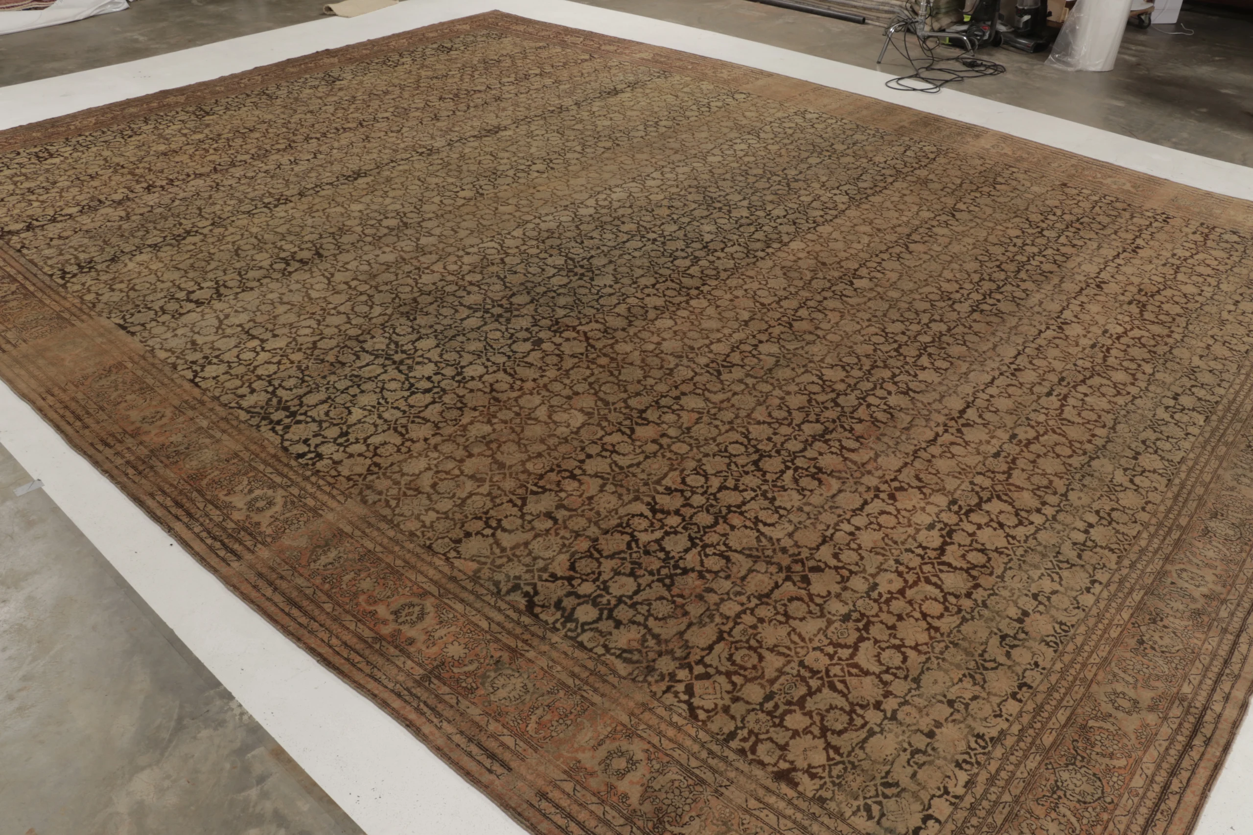 Oversized Antique Agra Rug