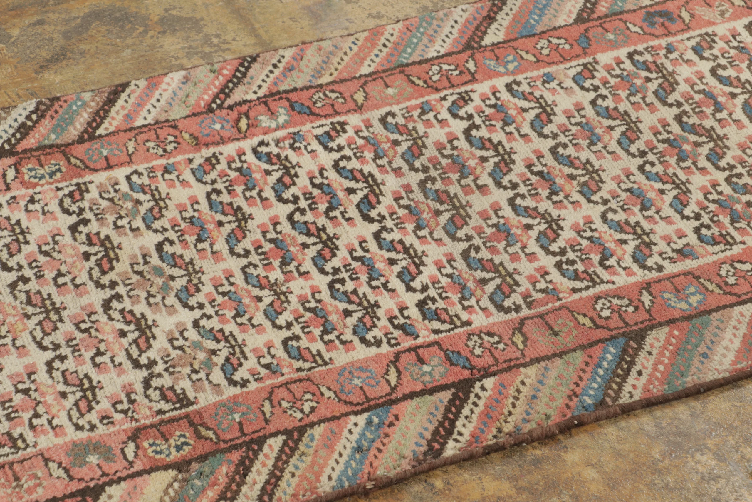 Antique Kurdish Extra-Long Runner