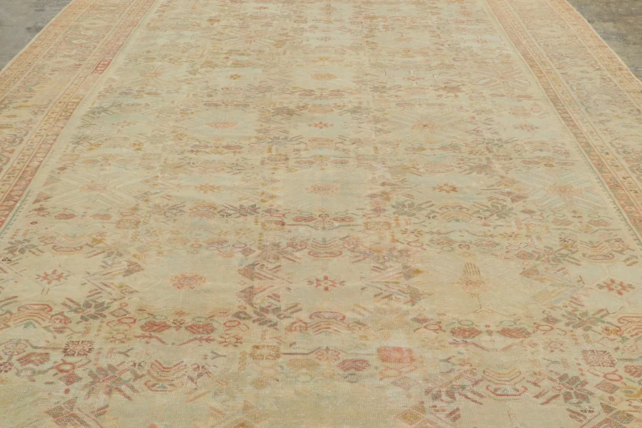 Oversized Antique Persian Mahal Rug