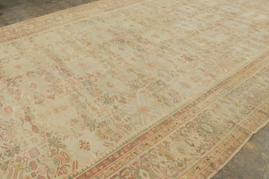 Oversized Antique Persian Mahal Rug